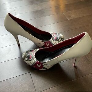 T.U.K. Sugar Skull Day of the Dead High Heels Women’s Size US 10